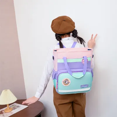 Wing leopard children's three-purpose tutorial bag